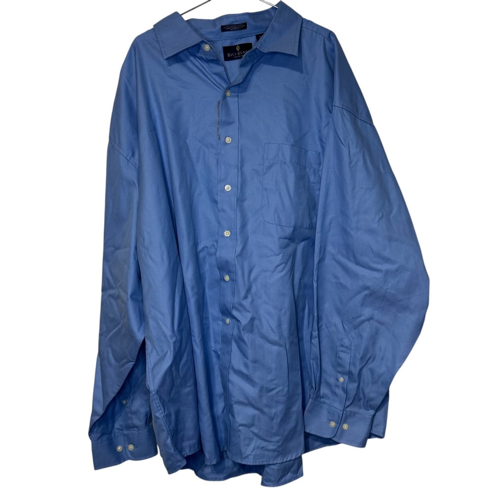 Bill Blass Men's Shirt Wrinkle Free‎ Herringbone Button-Up Long Sleeve 3XL NWOT